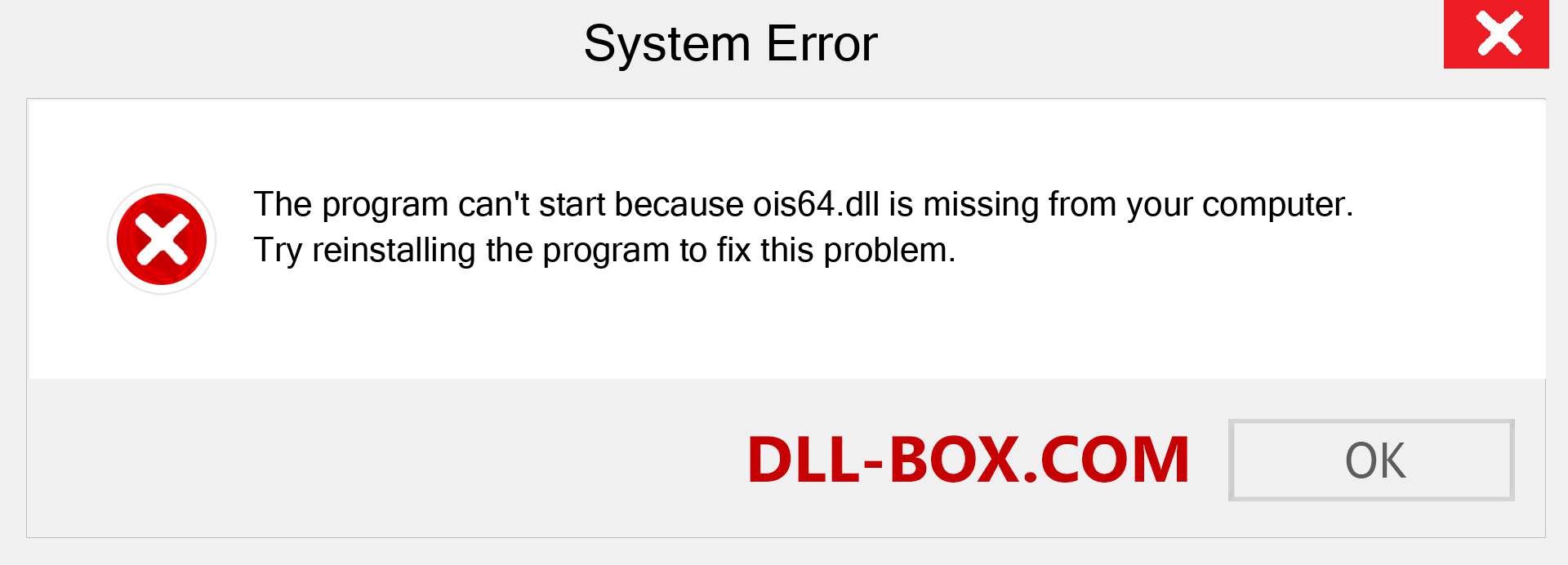  ois64.dll file is missing?. Download for Windows 7, 8, 10 - Fix  ois64 dll Missing Error on Windows, photos, images